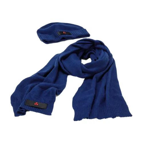Peuterey , ROY Scarf and Hat Set for Men ,Blue male, Sizes: ONE