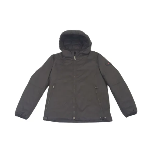 Peuterey , Smooth ultralight and water-repellent Bomber Down Jacket ,Black male, Sizes: