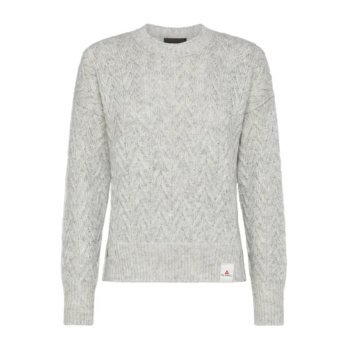 Peuterey , Sophisticated Alpaca Cotton Sweater ,Gray female, Sizes: