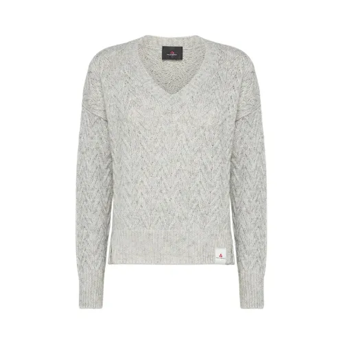 Peuterey , Timeless V-Neck Sweater ,Gray female, Sizes: