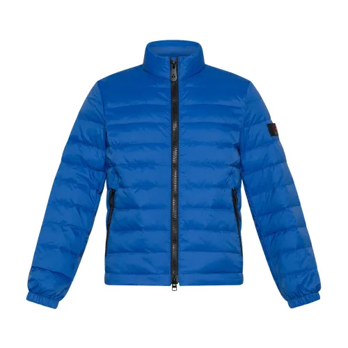 Peuterey , Ultra-Light Water-Repellent Down Jacket ,Blue male, Sizes:
