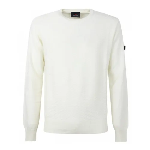 Peuterey , White Crew Neck Wool Blend Sweater