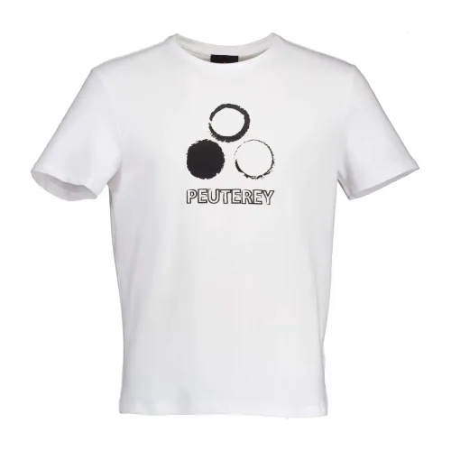 Peuterey , White T-Shirts ,White male, Sizes: