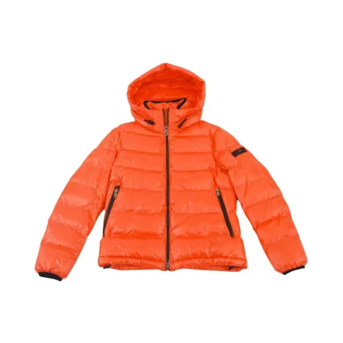 Peuterey , Winter Jacket with Adjustable and Detachable Hood ,Orange male, Sizes: