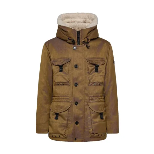 Peuterey , Winter Jackets ,Brown male, Sizes: