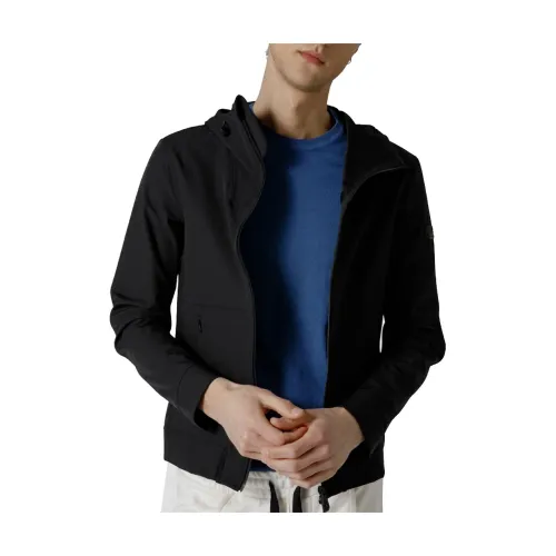 Peuterey , Zippered Sweatshirt ,Black male, Sizes: