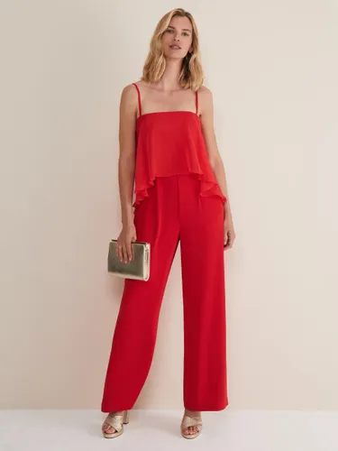 Phase Eight Anna Wide Leg Jumpsuit, Fire - Fire - Female