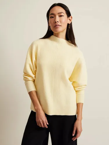 Phase Eight Hannah Funnel Neck Jumper, Yellow - Yellow - Female
