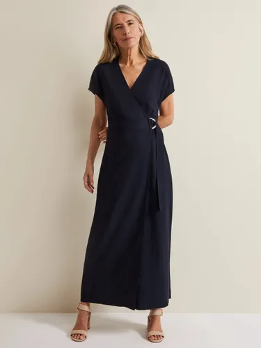 Phase Eight Liv Ecovero Wrap Maxi Dress, Navy - Navy - Female