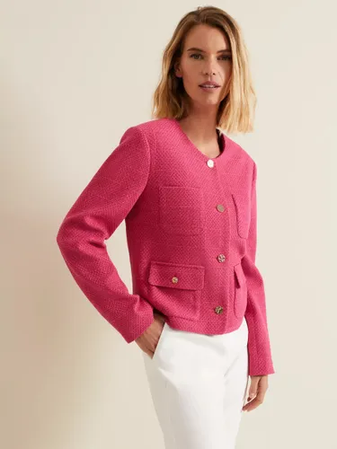 Phase Eight Ripley Boucle Jacket, Pink - Pink - Female