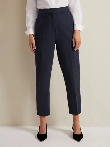 Phase Eight Ulrica Cropped Trousers, Navy - Navy - Female