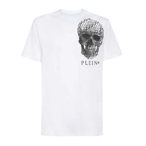 Philipp Plein , Cotton T-Shirt ,White male, Sizes: