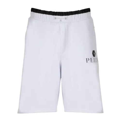 Philipp Plein , Hexagon Jogging Shorts ,White male, Sizes: