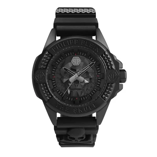 Philipp Plein $Kull Stainless Steel Fashion Analogue Quartz Watch - Black