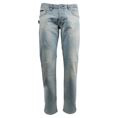 Philipp Plein , Pabc Mdt2744 Pde004N Jeans ,Blue male, Sizes: