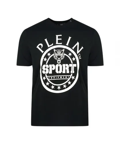 Philipp Plein Sport Mens Circle Logo Black T-Shirt Cotton