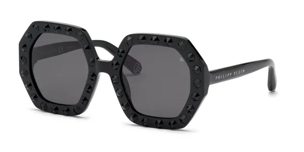 Philipp Plein SPP039S 700Y Women's Sunglasses Black Size 53
