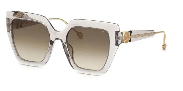 Philipp Plein SPP064S 03GU Women's Sunglasses Grey Size 53