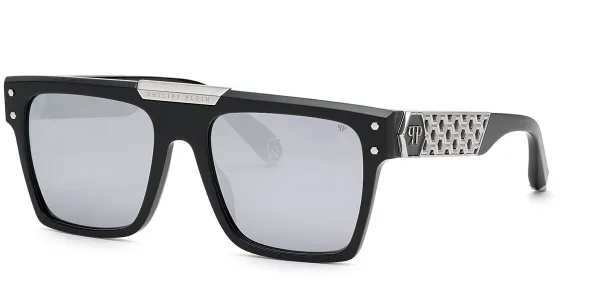 Philipp Plein SPP080 700W Women's Sunglasses Black Size 55