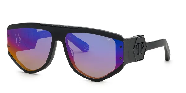 Philipp Plein SPP093M 703V Women's Sunglasses Black Size 65
