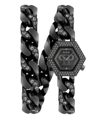 Philipp Plein The Hexagon Groumette WoMens Black Watch PWWBA0623 Stainless Steel (archived) - One Size