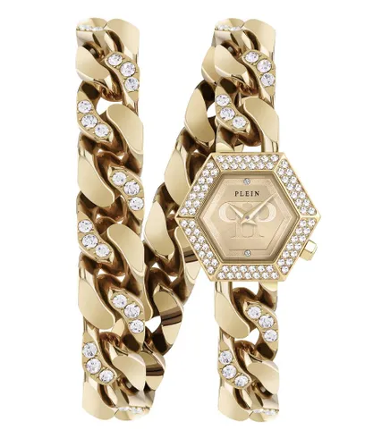 Philipp Plein The Hexagon Groumette WoMens Gold Watch PWWBA0523 Stainless Steel (archived) - One Size
