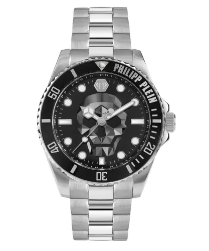Philipp Plein The $kull Diver Mens Silver Watch PWOAA0522 Stainless Steel (archived) - One Size