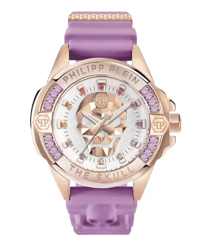 Philipp Plein The $kull Genderless Unisex's Lilac Watch PWNAA0222 Silicone - One Size