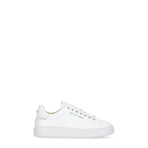 Philipp Plein , White Leather Sneakers for Men ,White male, Sizes: