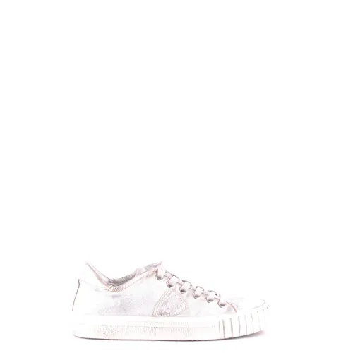 Philippe Model , Glitter Low Top Sneakers for Women ,White female, Sizes: