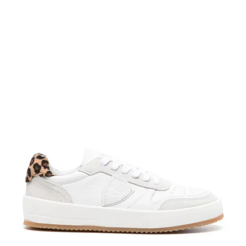 Philippe Model , Leopard Print Sneaker Nice ,White female, Sizes: