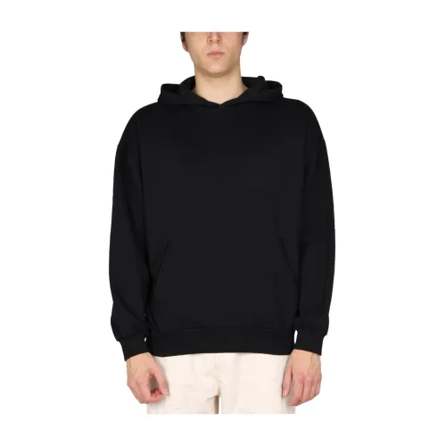 Philippe Model , Logo Embroidery Sweatshirt ,Black male, Sizes: