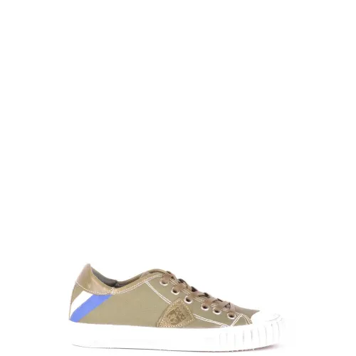 Philippe Model , Low Top Sneakers with Sequins ,Green male, Sizes: