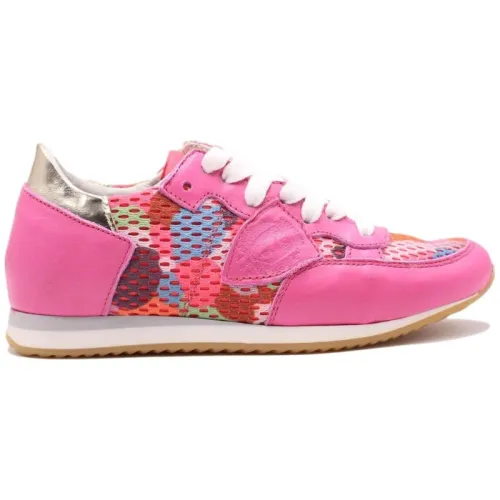 Philippe Model , Multicolor Leather Low-Top Sneakers ,Multicolor female, Sizes: