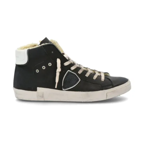 Philippe Model , Paris High Top Sneakers ,Black male, Sizes: