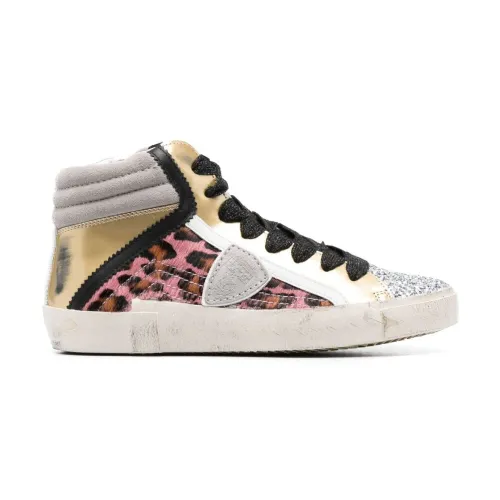 Philippe Model , Paris High Top Sneakers ,Gray female, Sizes: