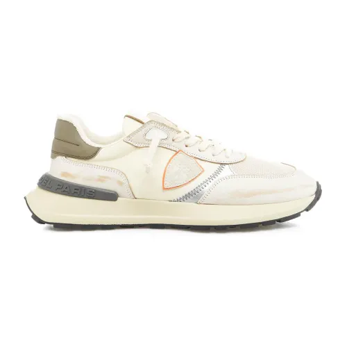 Philippe Model , Stylish White Sneakers for Men ,White male, Sizes: