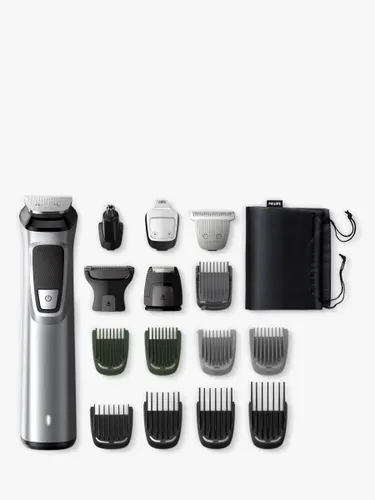 Philips MG7736/13 Series 7000 16-in-1 Multi Grooming Kit for Face, Hair & Body, Silver - Silver - Male