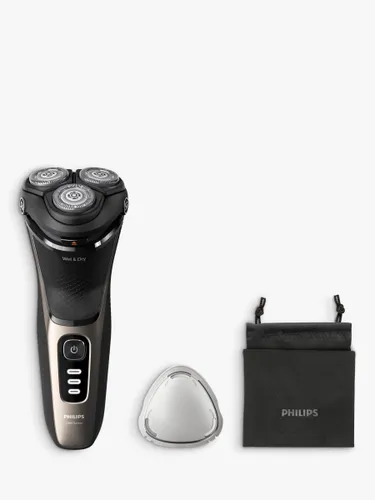 Philips Series 3000 S3242/12 Wet & Dry Electric Shaver with 5D Flex & Pivot Heads, Travel Pouch & Pop-up Trimmer, Ash Gold - Ash Gold - Male