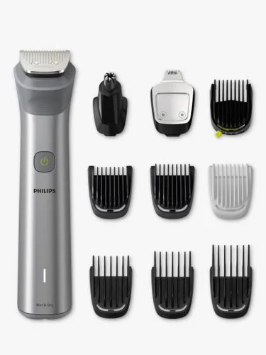 Philips Series 5000 MG5920/15,10-in-1 Multi Grooming Trimmer for Face, Head, & Body, Steel - Steel - Male