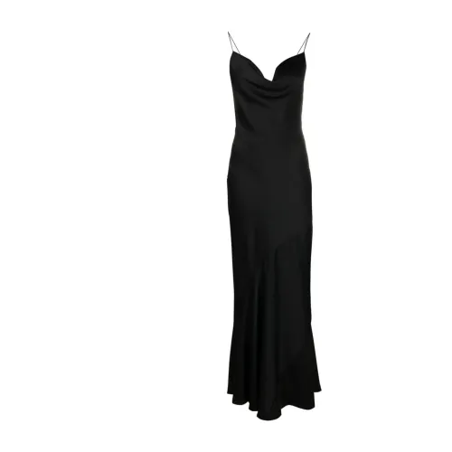 Philosophy di Lorenzo Serafini , Elegant V0555 Nero Long Dress ,Black female, Sizes: