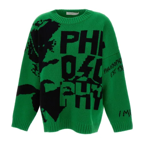 Philosophy di Lorenzo Serafini , Green Philosophy Sweater ,Green female, Sizes: