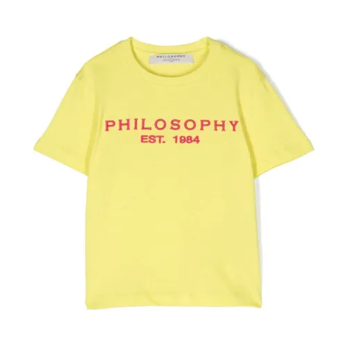 Philosophy di Lorenzo Serafini , Green T-shirts and Polos Collection ,Yellow female, Sizes: