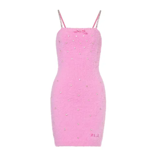 Philosophy di Lorenzo Serafini , Jeweled Strap Dress ,Pink female, Sizes: