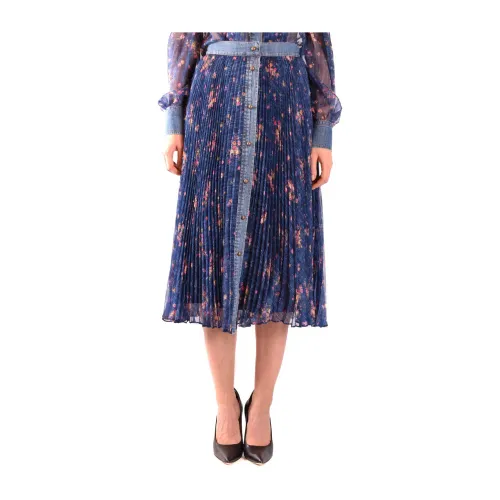 Philosophy di Lorenzo Serafini , Multicolor Skirt ,Blue female, Sizes: