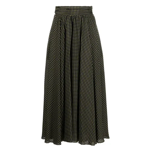 Philosophy di Lorenzo Serafini , Polka Dot High-Waisted Midi Skirt ,Multicolor female, Sizes: