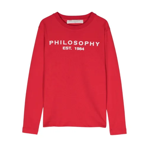 Philosophy di Lorenzo Serafini , Red T-shirts and Polos by Lorenzo Serafini ,Red female, Sizes: