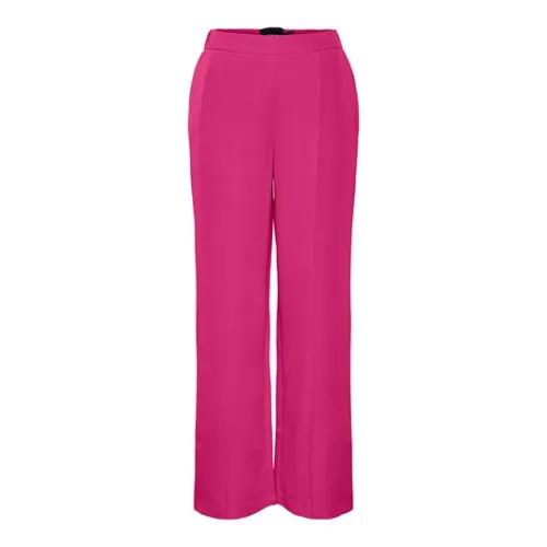 Pieces , 17113859 Cropped Trousers ,Pink female, Sizes: