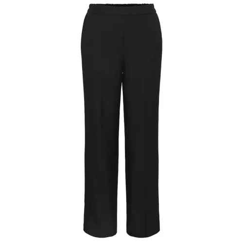 Pieces , 17140764 Flared Trousers ,Black female, Sizes: