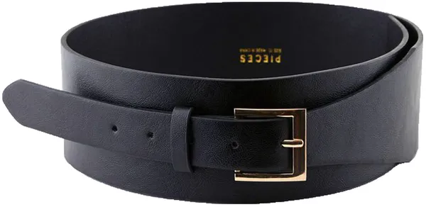 Pieces Black / Gold Marsha Waist Belt